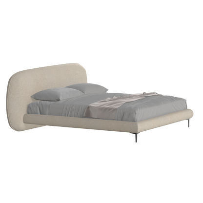 Bolzano Upholstered Bed with Curved Headboard