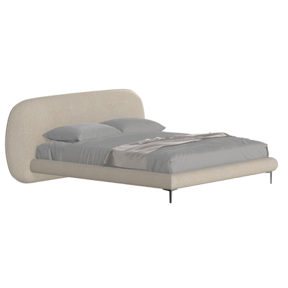Bolzano Upholstered Bed with Curved Headboard