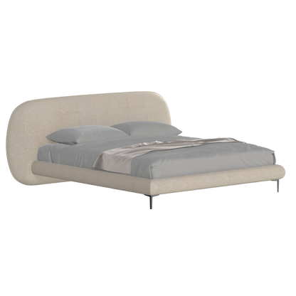 Bolzano Upholstered Bed with Curved Headboard