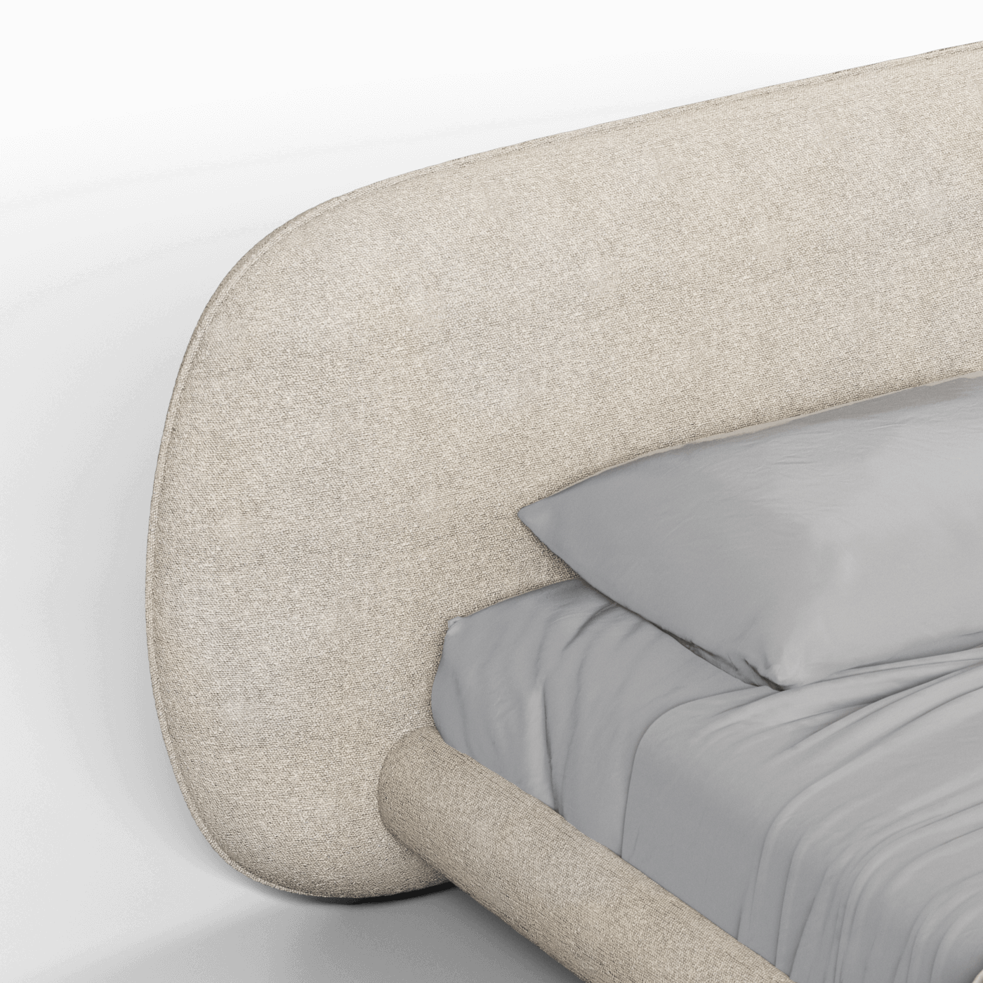Bolzano Upholstered Bed with Curved Headboard