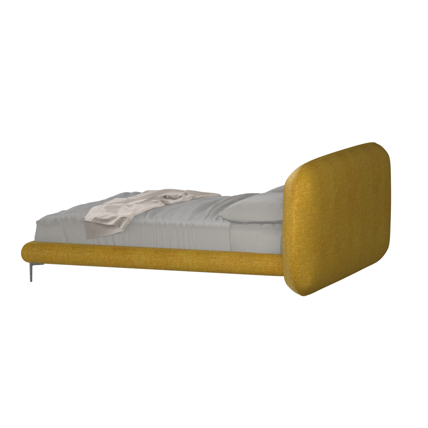 Bolzano Upholstered Bed with Curved Headboard