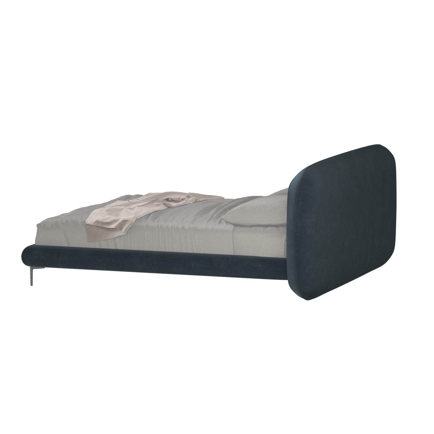 Bolzano Upholstered Bed with Curved Headboard