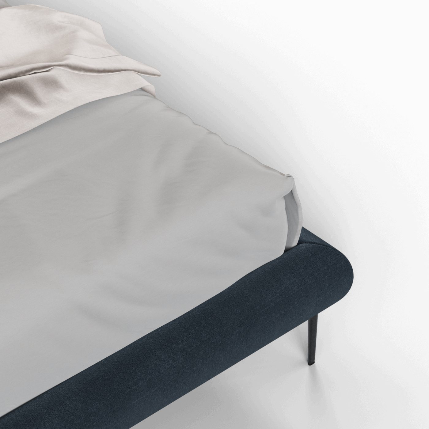 Bolzano Upholstered Bed with Curved Headboard