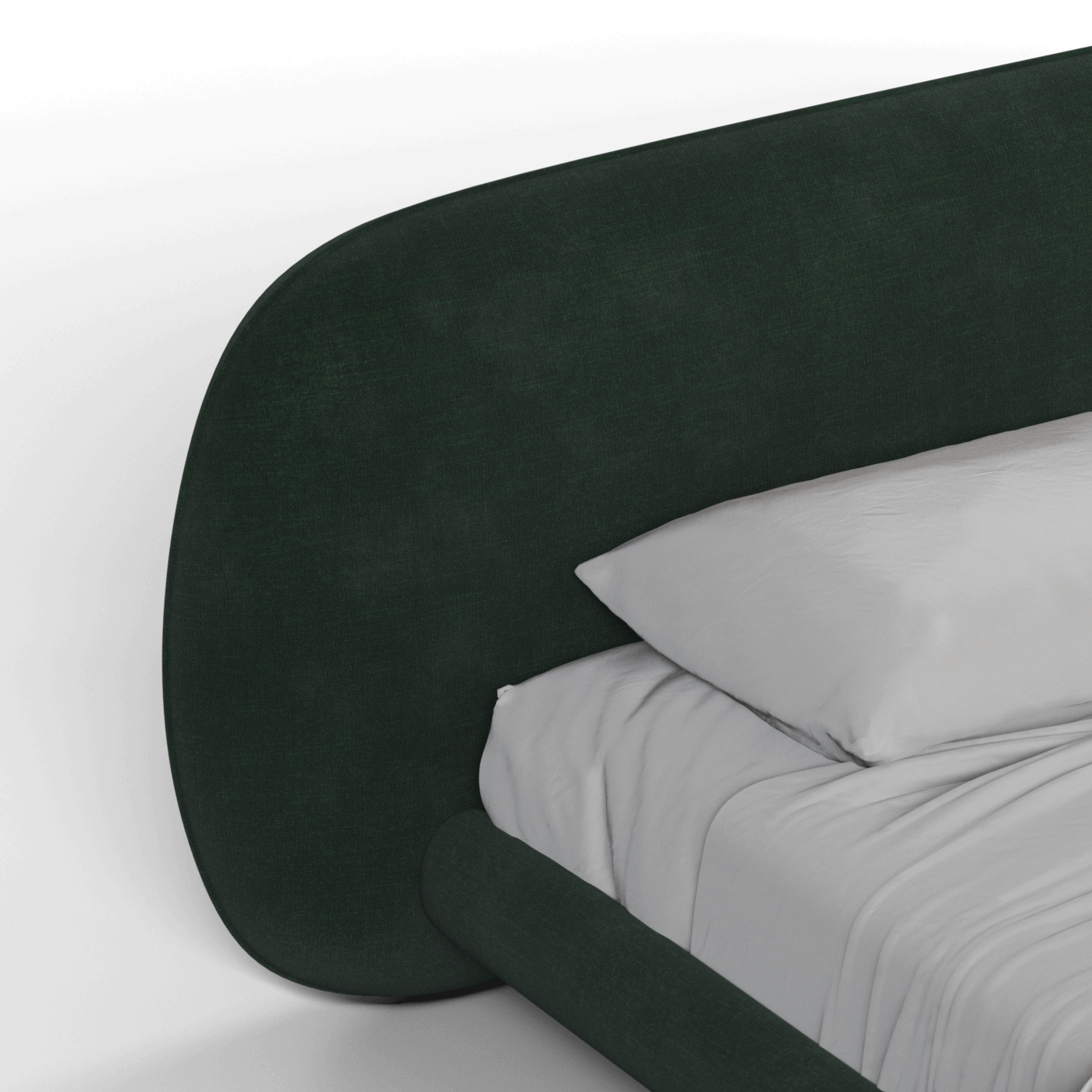 Bolzano Upholstered Bed with Curved Headboard