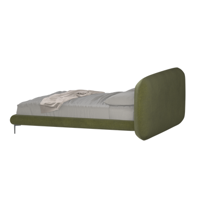 Bolzano Upholstered Bed with Curved Headboard