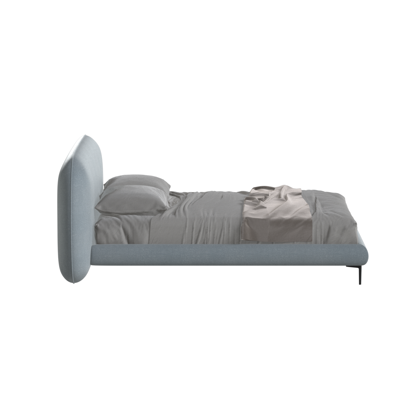 Bolzano Upholstered Bed with Curved Headboard