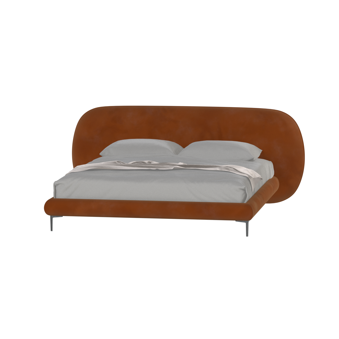 Bolzano Upholstered Bed with Curved Headboard