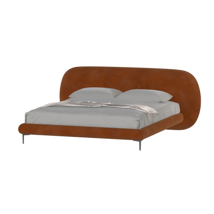 Bolzano Upholstered Bed with Curved Headboard