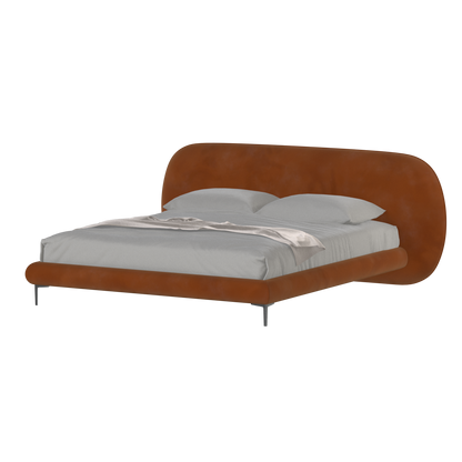 Bolzano Upholstered Bed with Curved Headboard