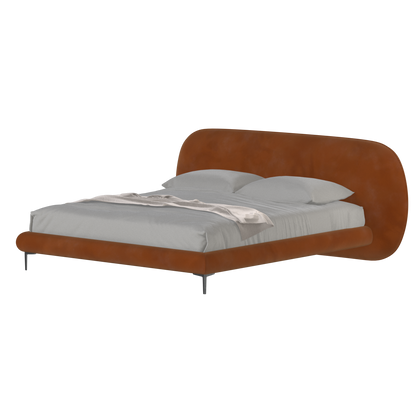 Bolzano Upholstered Bed with Curved Headboard