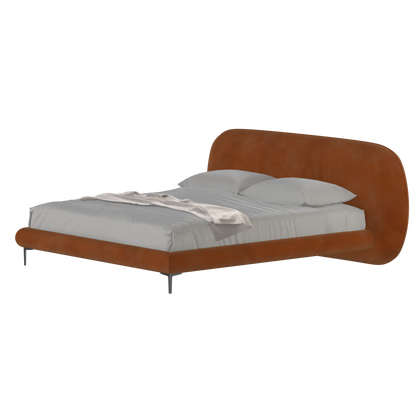 Bolzano Upholstered Bed with Curved Headboard