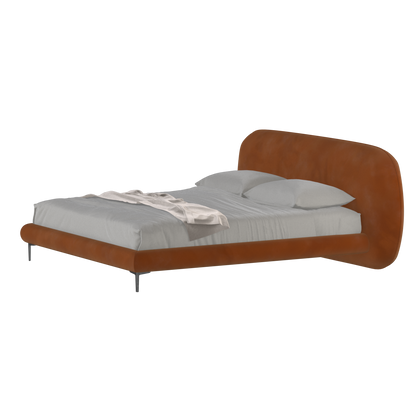 Bolzano Upholstered Bed with Curved Headboard