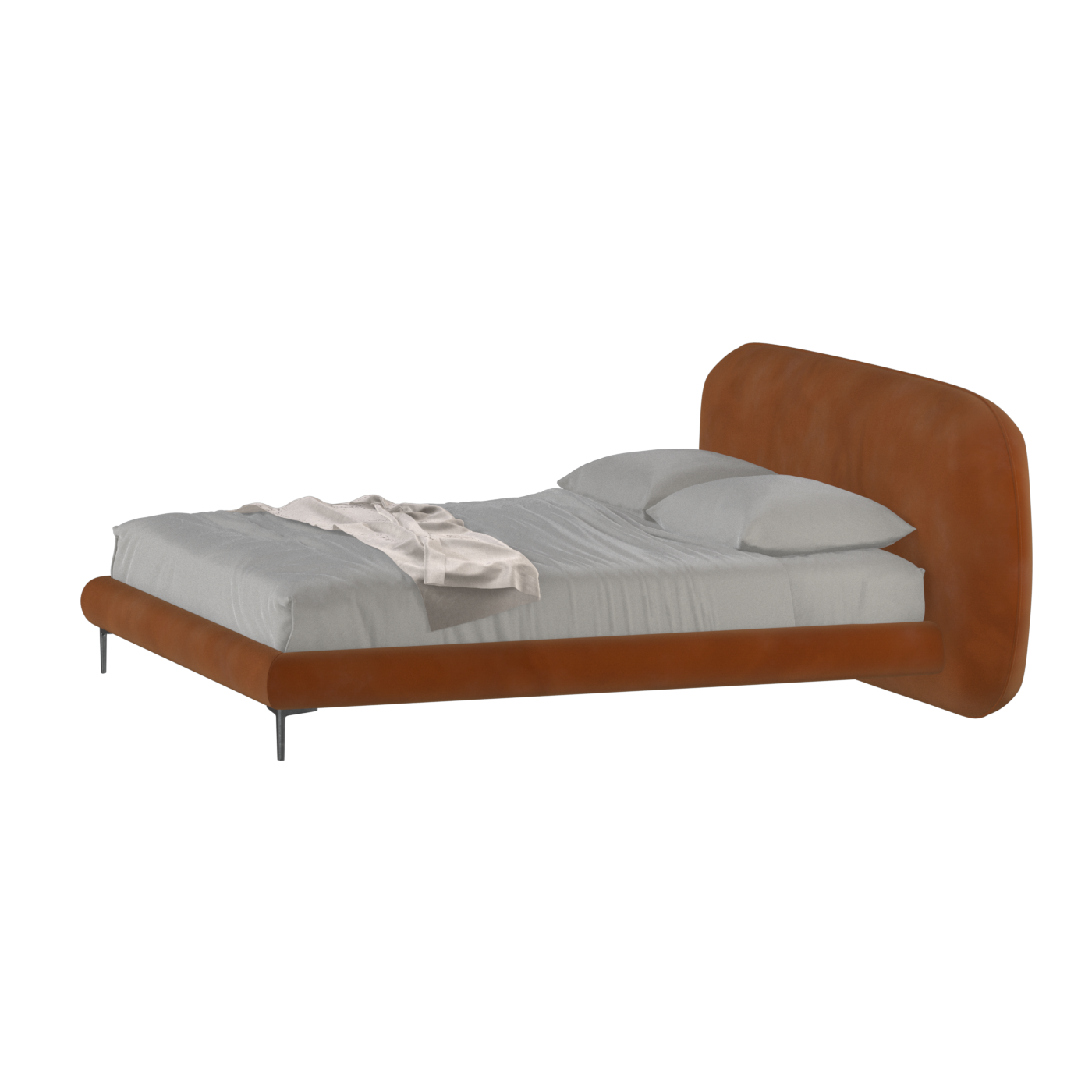 Bolzano Upholstered Bed with Curved Headboard