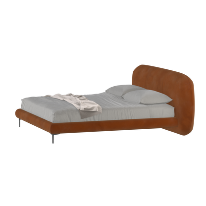 Bolzano Upholstered Bed with Curved Headboard