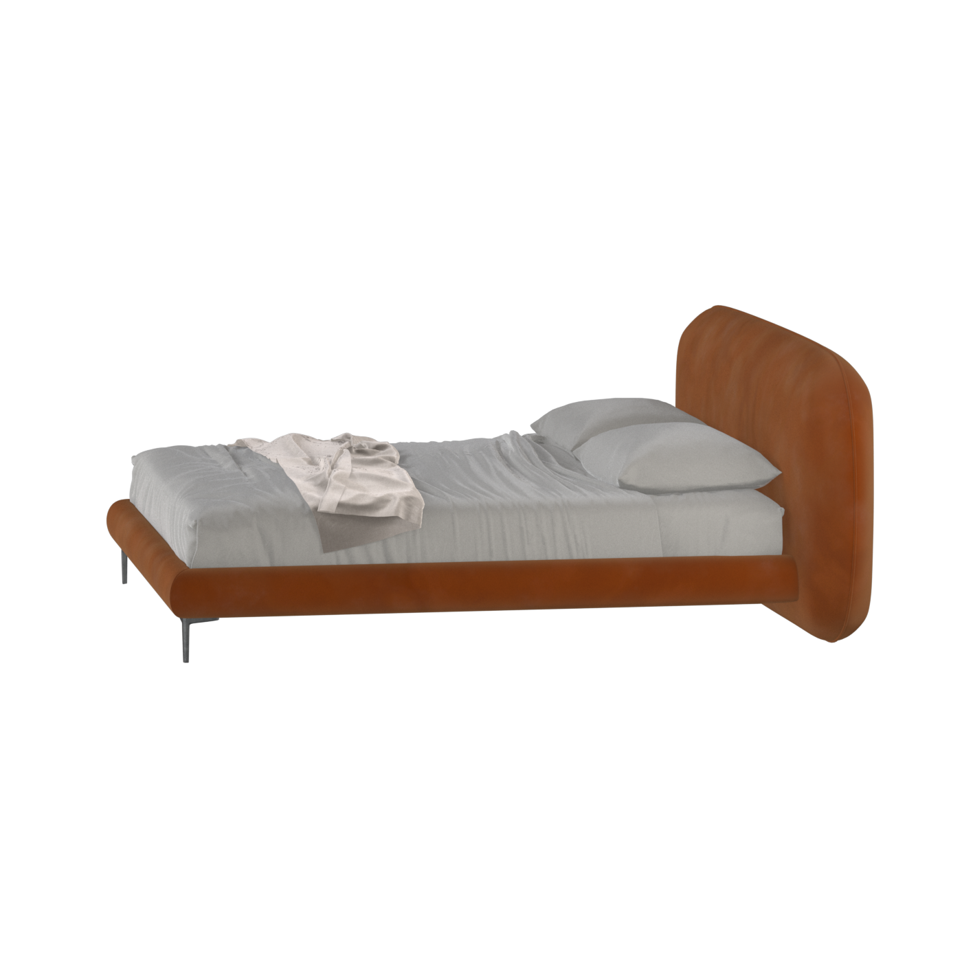 Bolzano Upholstered Bed with Curved Headboard