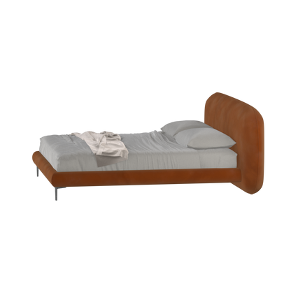 Bolzano Upholstered Bed with Curved Headboard