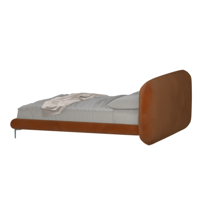 Bolzano Upholstered Bed with Curved Headboard