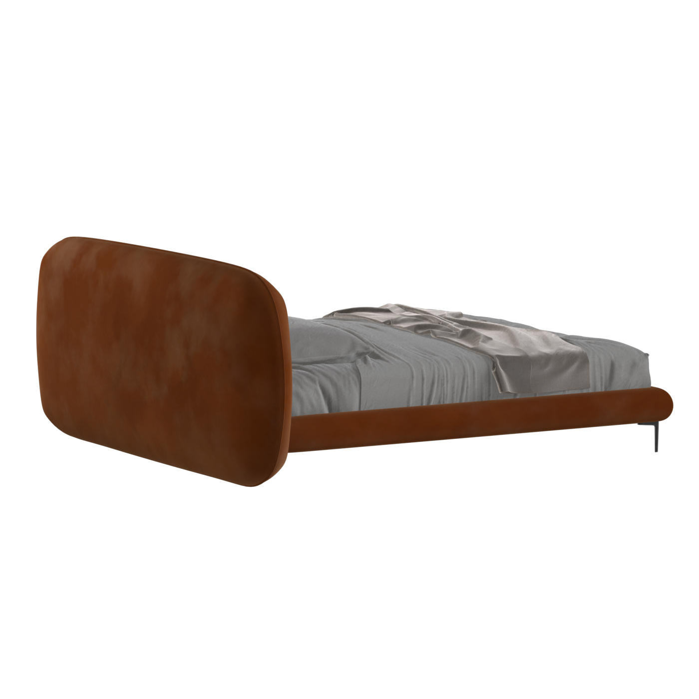 Bolzano Upholstered Bed with Curved Headboard