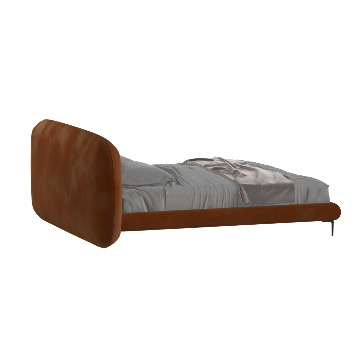 Bolzano Upholstered Bed with Curved Headboard