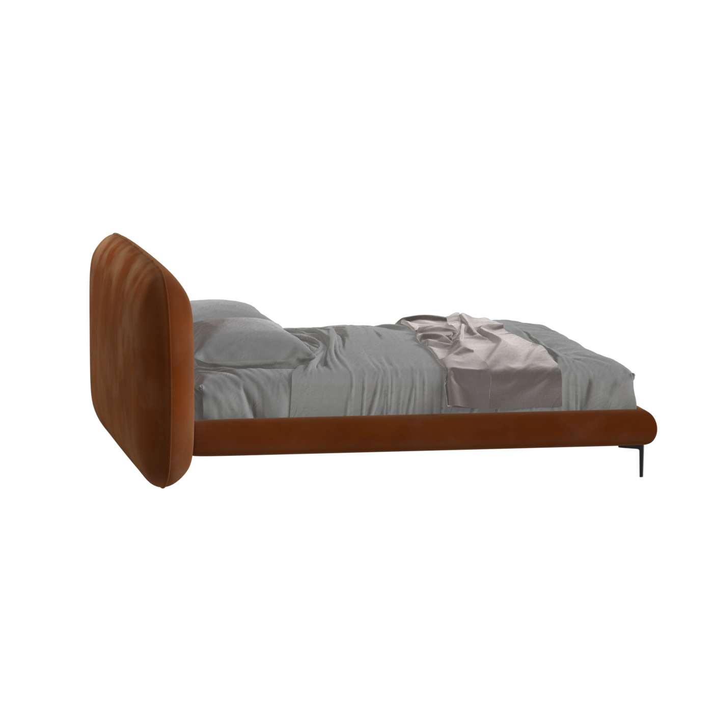 Bolzano Upholstered Bed with Curved Headboard