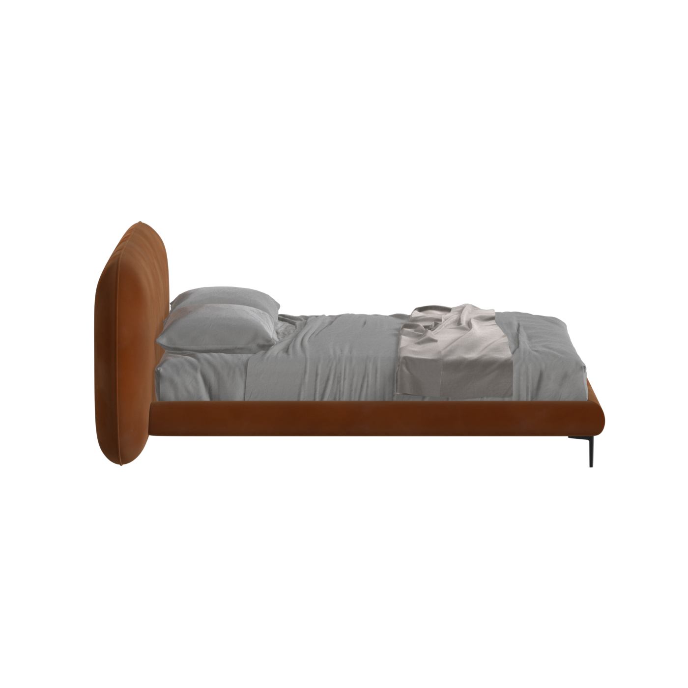 Bolzano Upholstered Bed with Curved Headboard