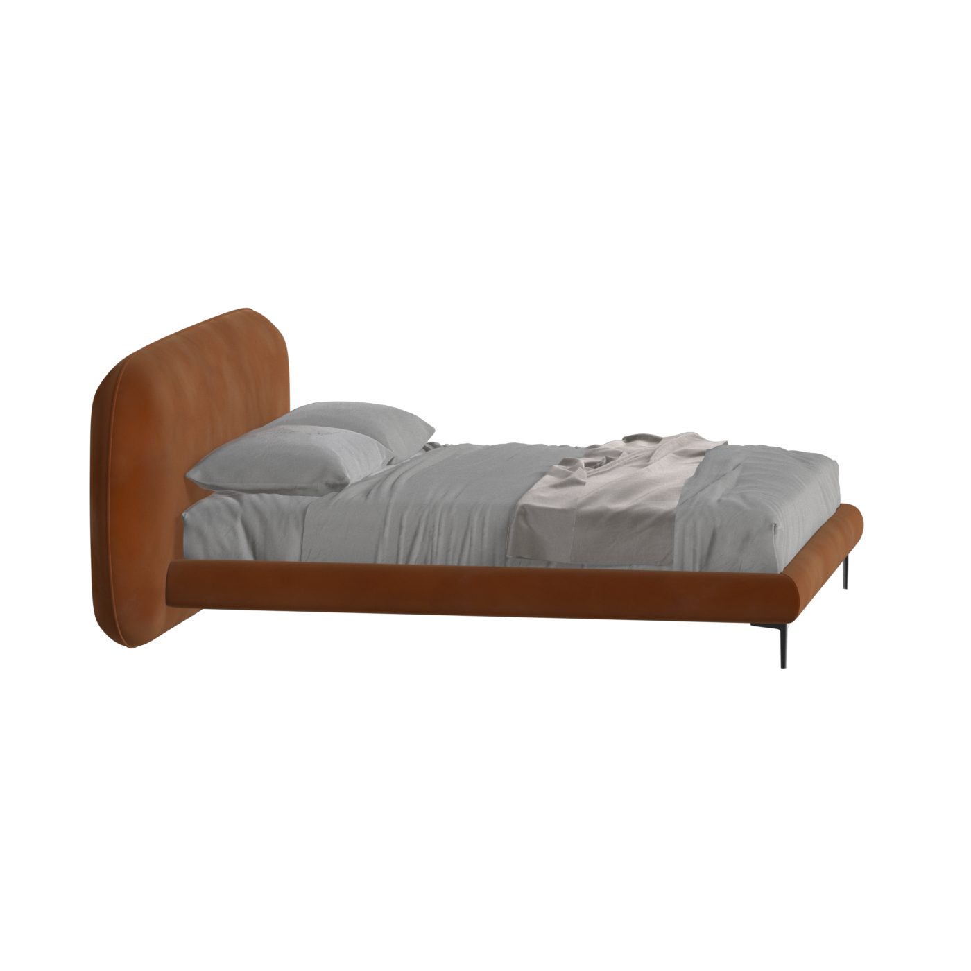 Bolzano Upholstered Bed with Curved Headboard