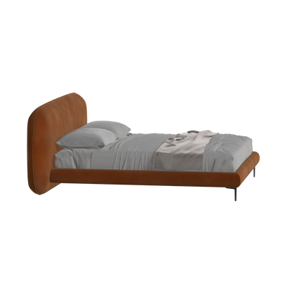 Bolzano Upholstered Bed with Curved Headboard