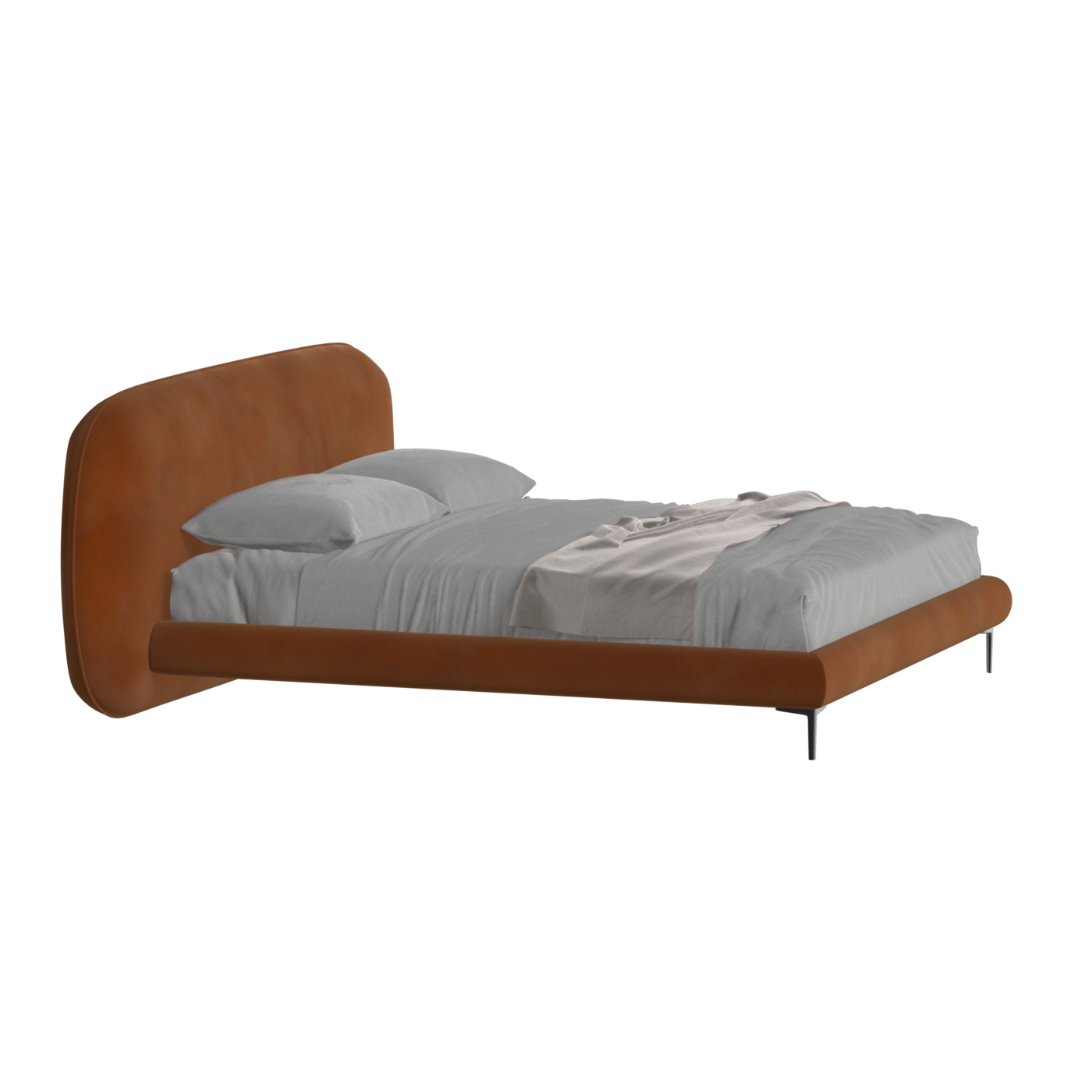 Bolzano Upholstered Bed with Curved Headboard