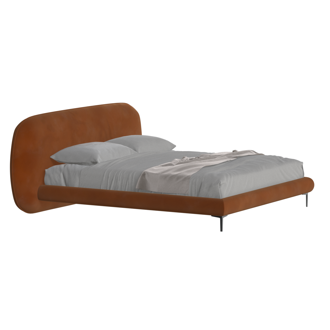 Bolzano Upholstered Bed with Curved Headboard