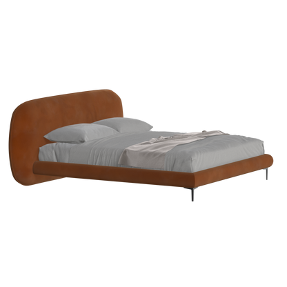 Bolzano Upholstered Bed with Curved Headboard