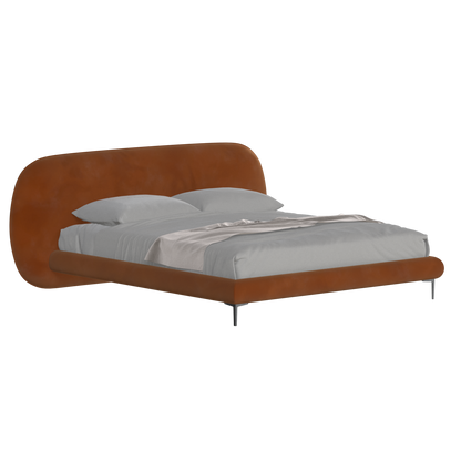 Bolzano Upholstered Bed with Curved Headboard