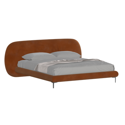 Bolzano Upholstered Bed with Curved Headboard