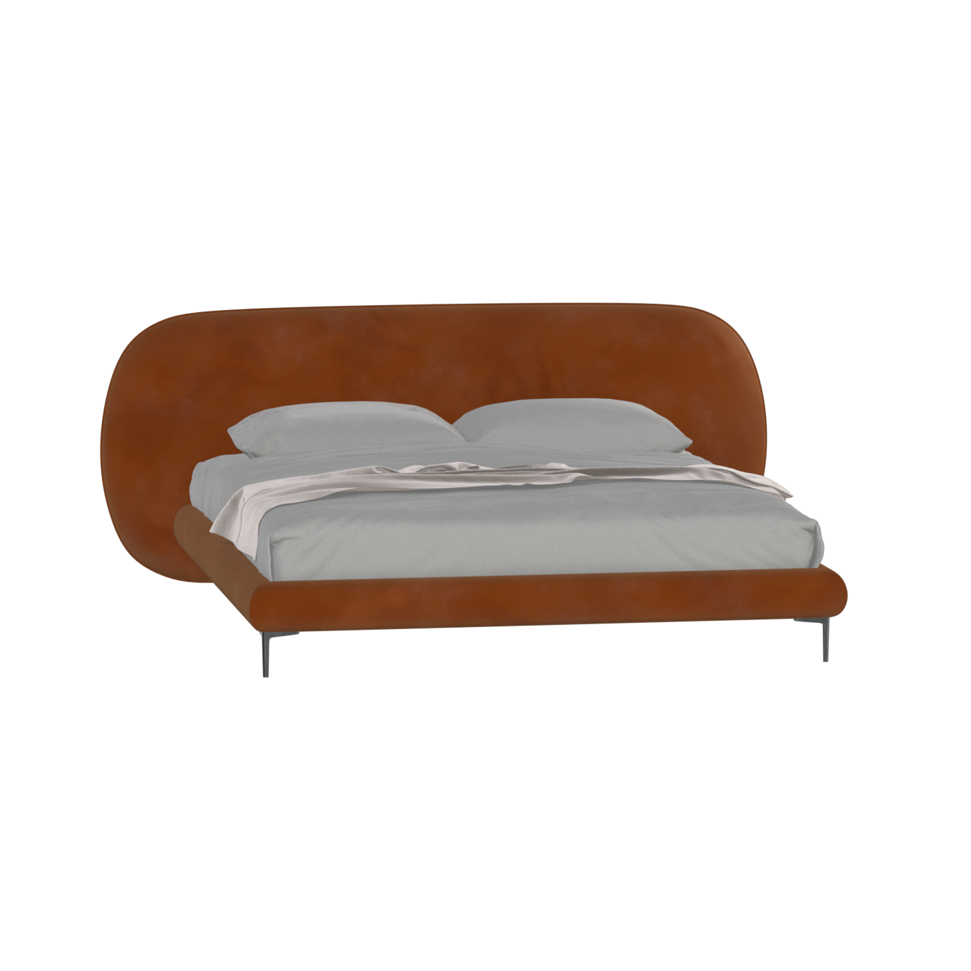 Bolzano Upholstered Bed with Curved Headboard