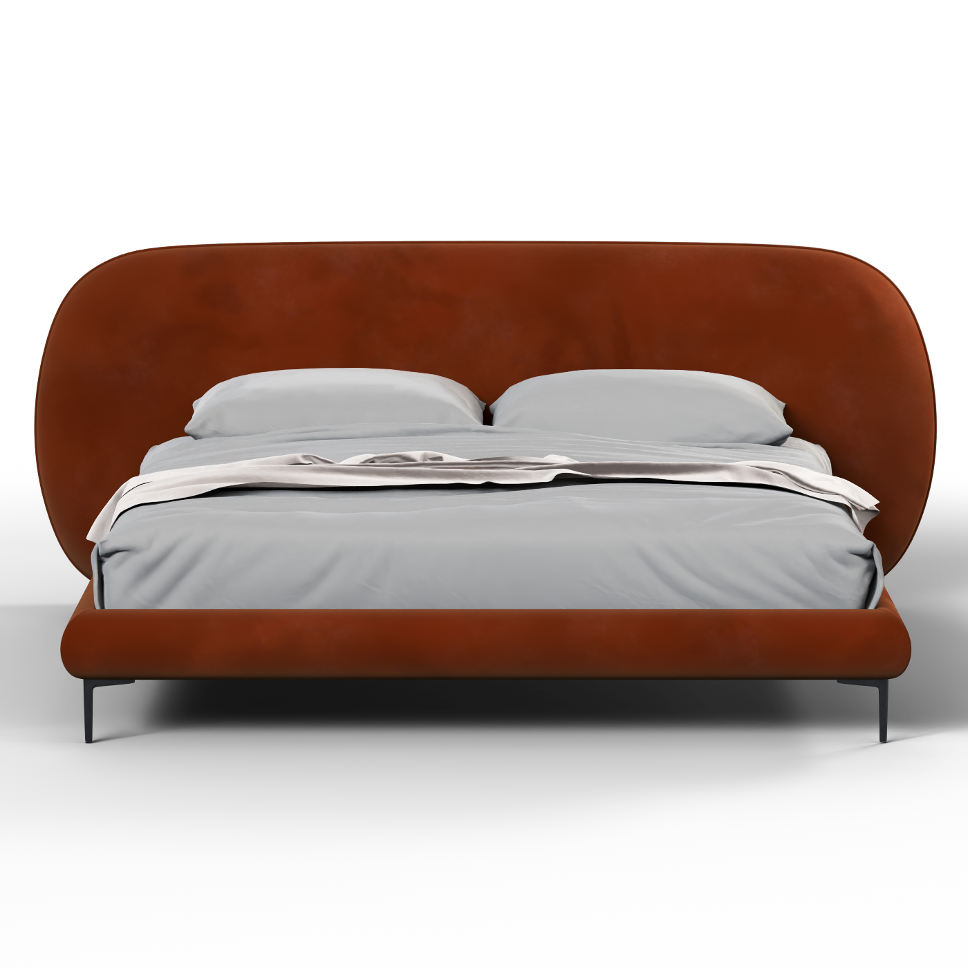 Bolzano Upholstered Bed with Curved Headboard