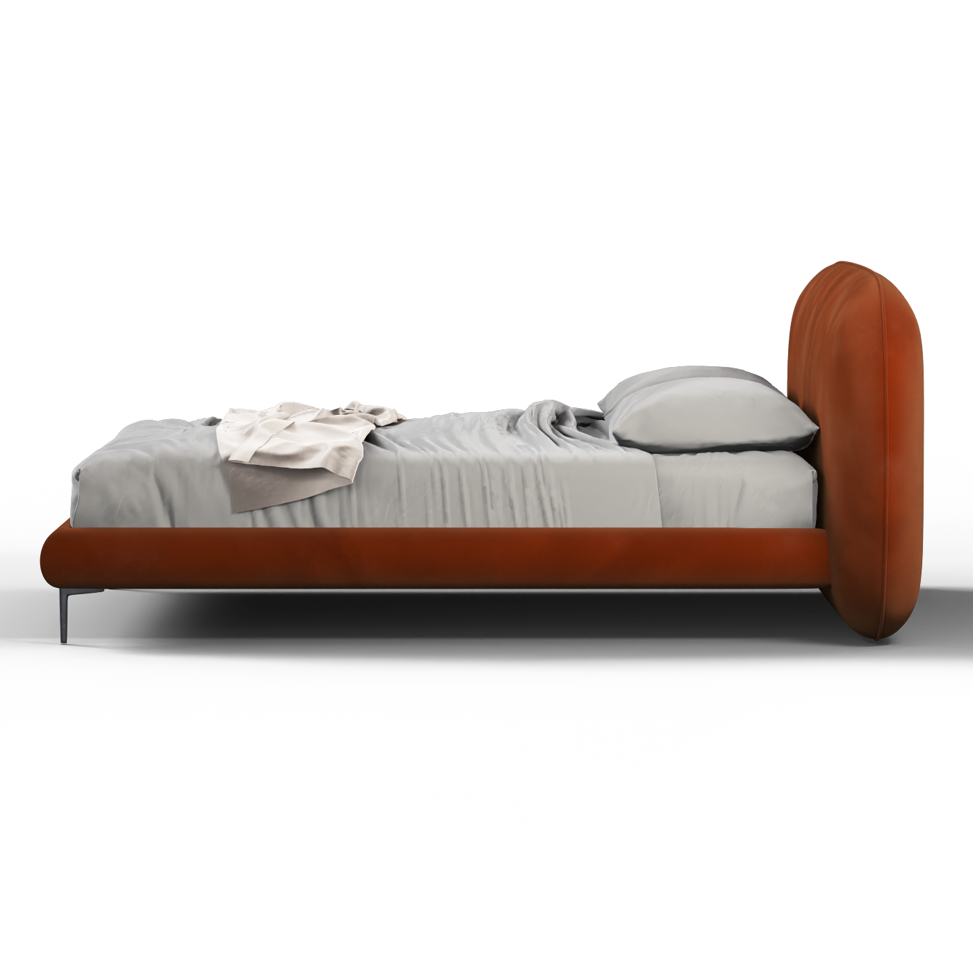 Bolzano Upholstered Bed with Curved Headboard