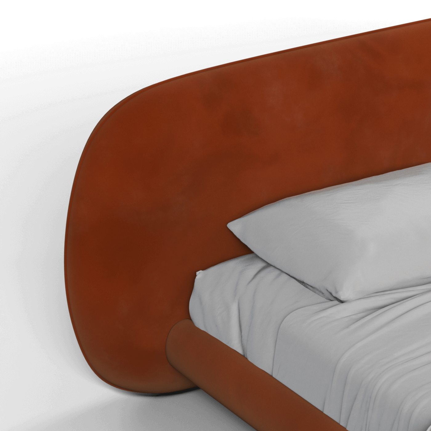 Bolzano Upholstered Bed with Curved Headboard