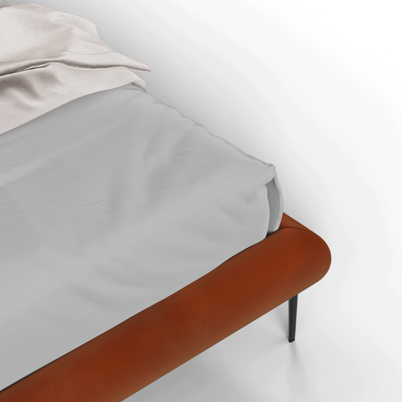 Bolzano Upholstered Bed with Curved Headboard