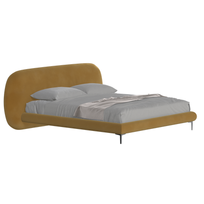 Bolzano Upholstered Bed with Curved Headboard