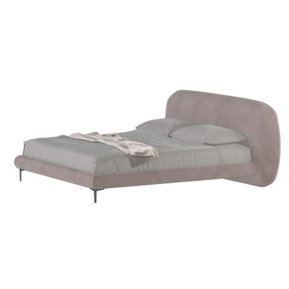 Bolzano Upholstered Bed with Curved Headboard