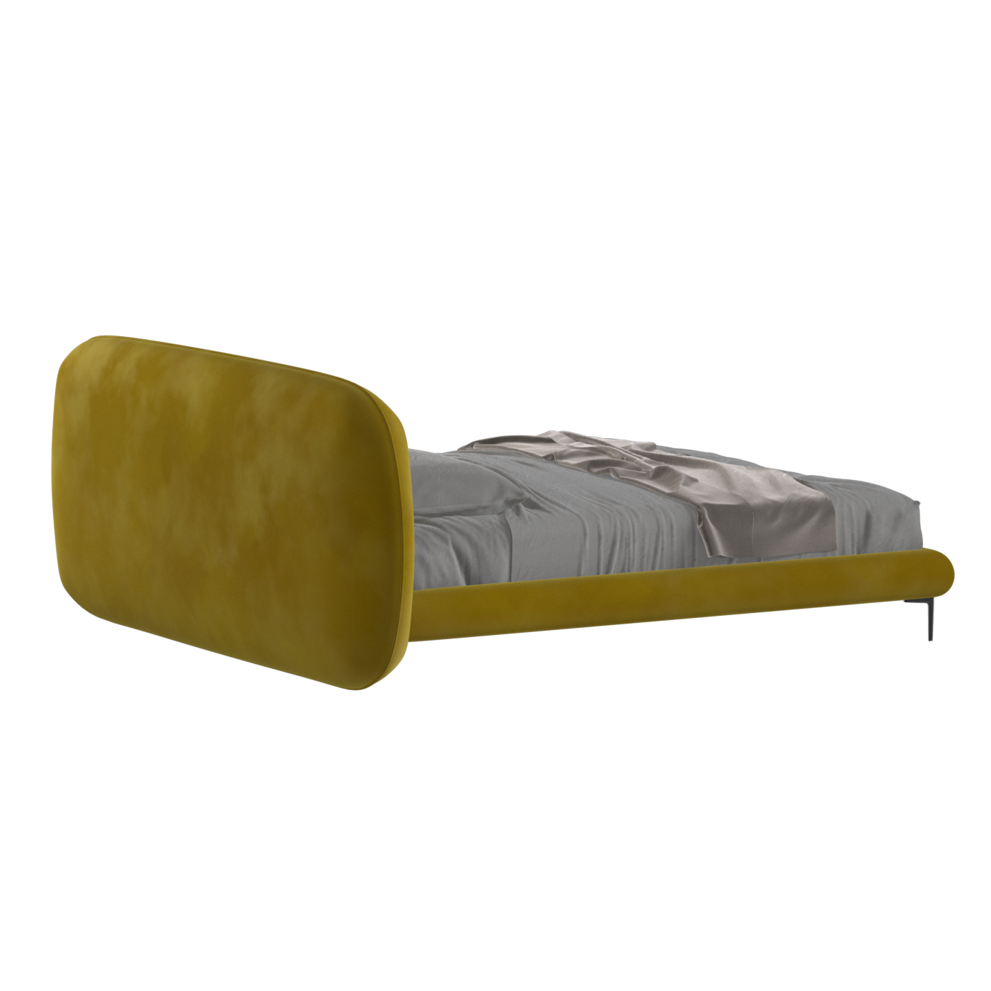Bolzano Upholstered Bed with Curved Headboard