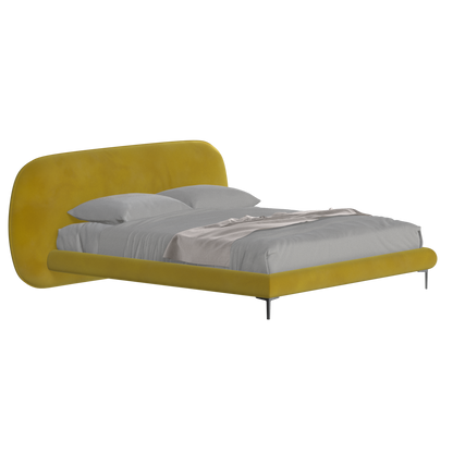 Bolzano Upholstered Bed with Curved Headboard