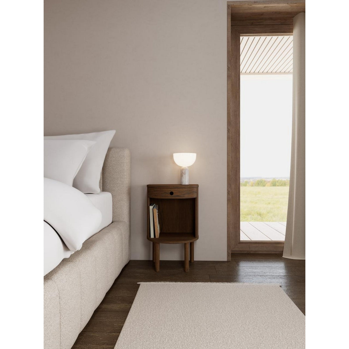 Bedside Table Paron - Brown