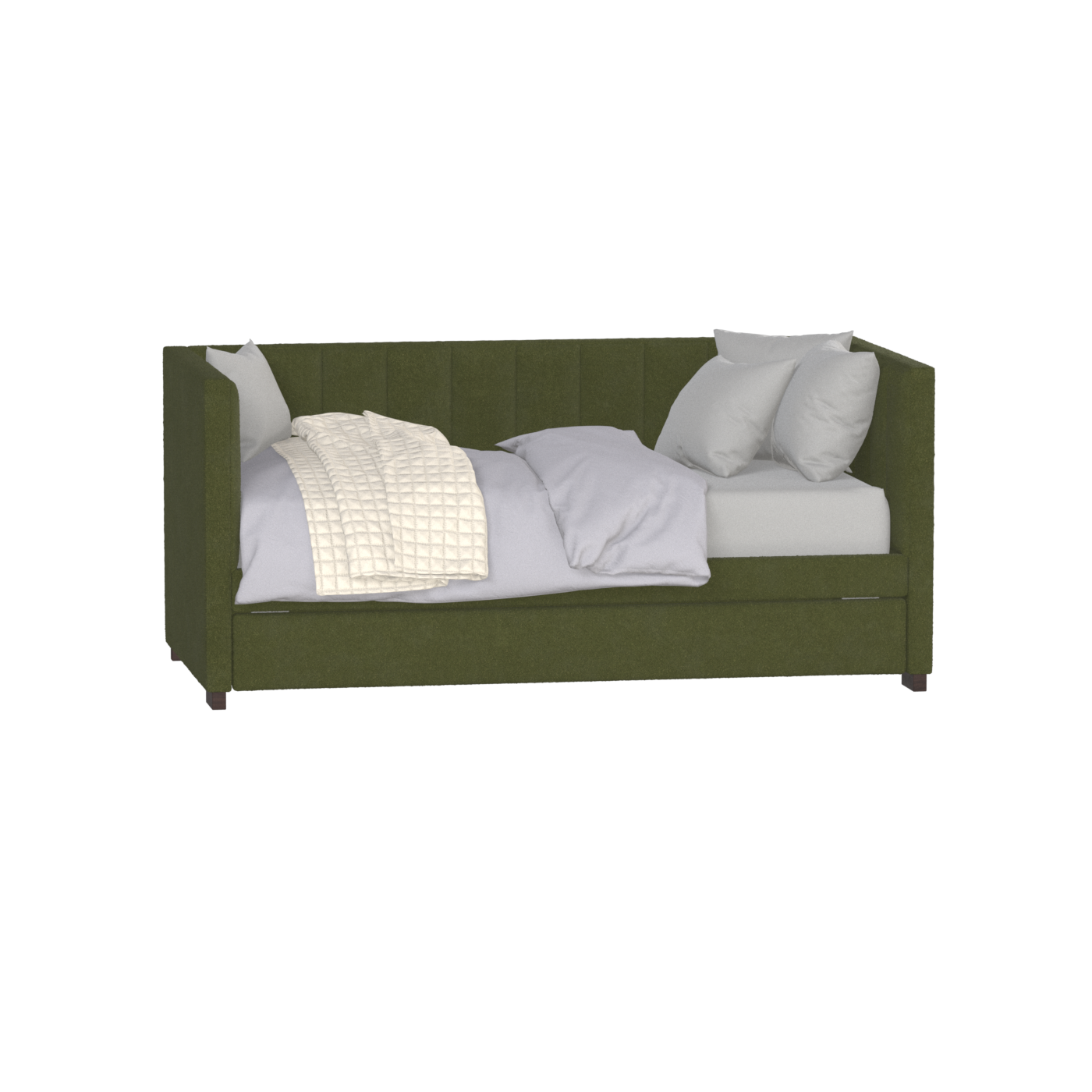Lit de repos Capella au style sculpté et à la polyvalence intégrée