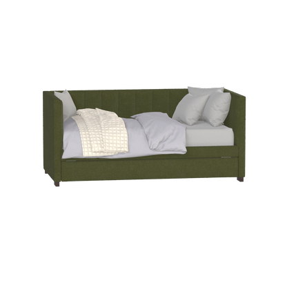 Lit de repos Capella au style sculpté et à la polyvalence intégrée