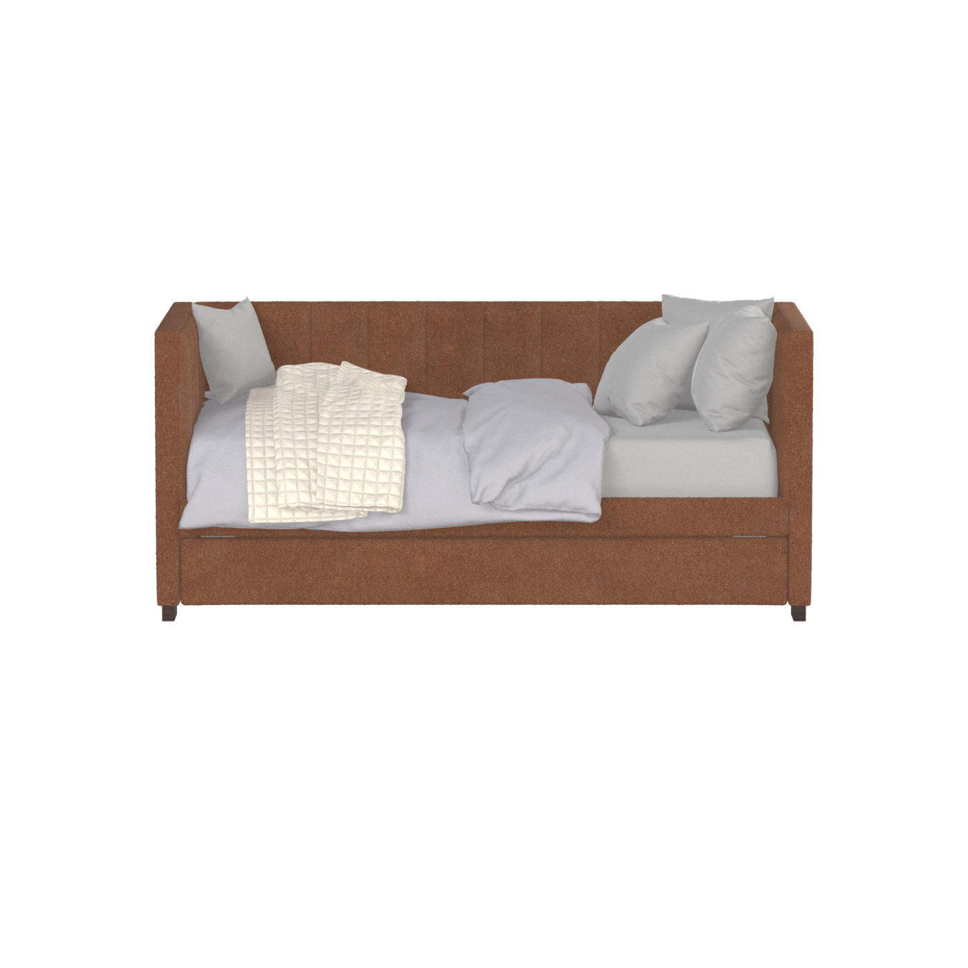 Lit de repos Capella au style sculpté et à la polyvalence intégrée