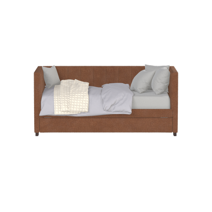 Lit de repos Capella au style sculpté et à la polyvalence intégrée