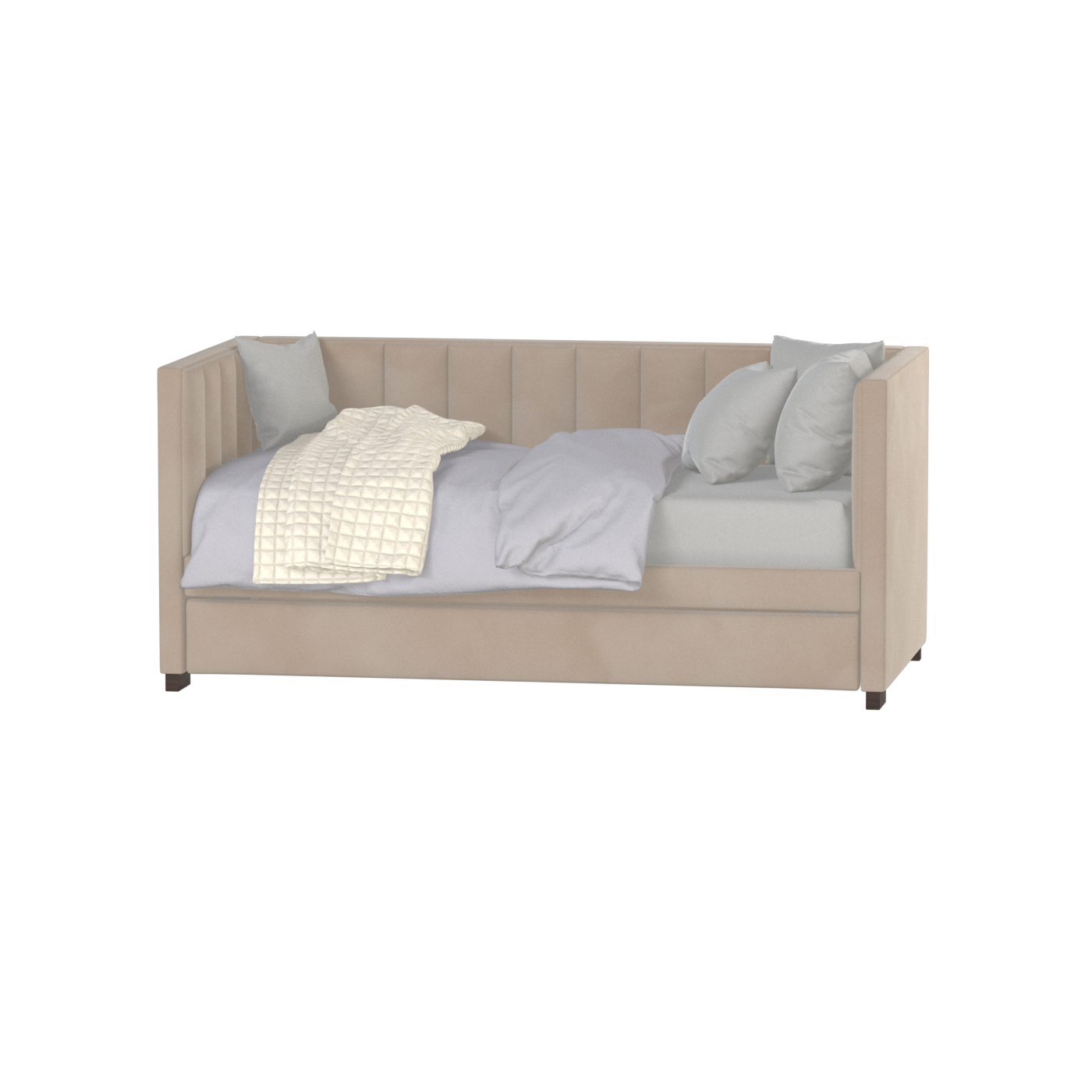Capella Daybed with Sculpted Style and Built-In Versatility