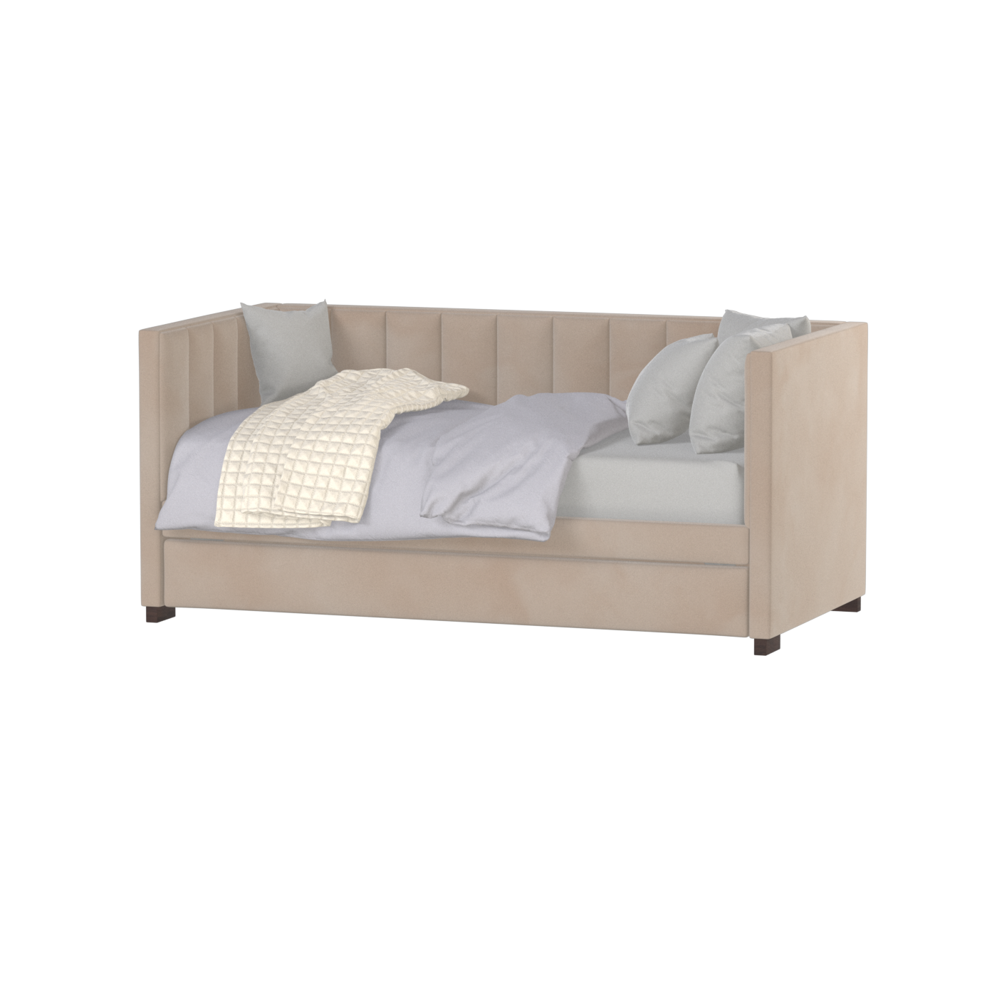 Capella Daybed with Sculpted Style and Built-In Versatility