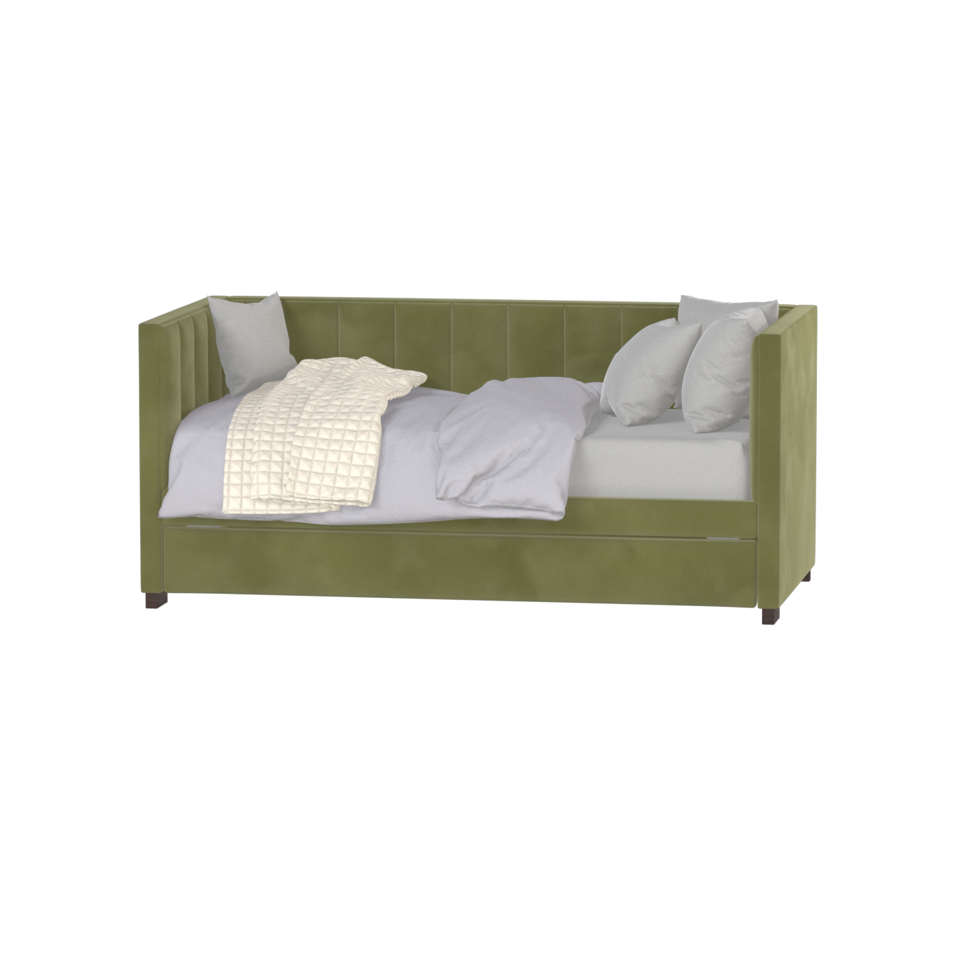 Capella Daybed with Sculpted Style and Built-In Versatility