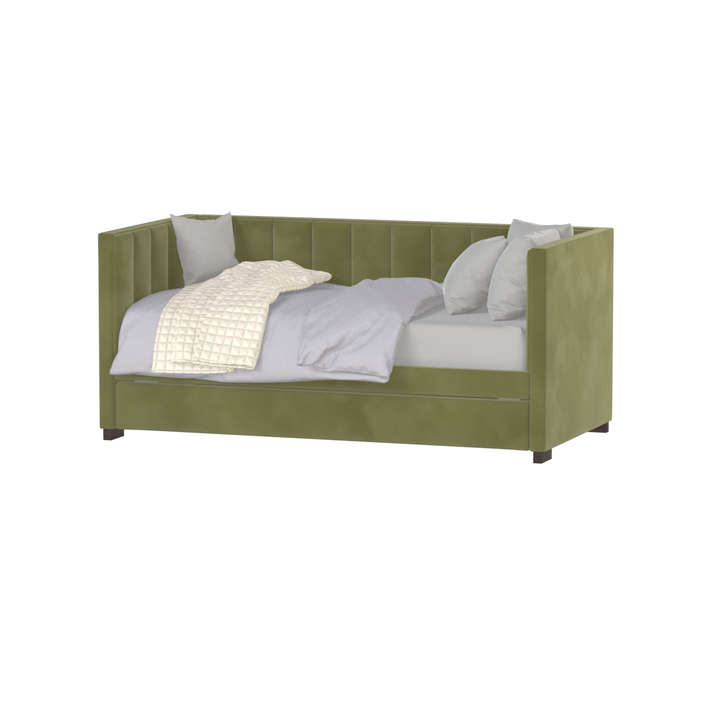 Capella Daybed with Sculpted Style and Built-In Versatility
